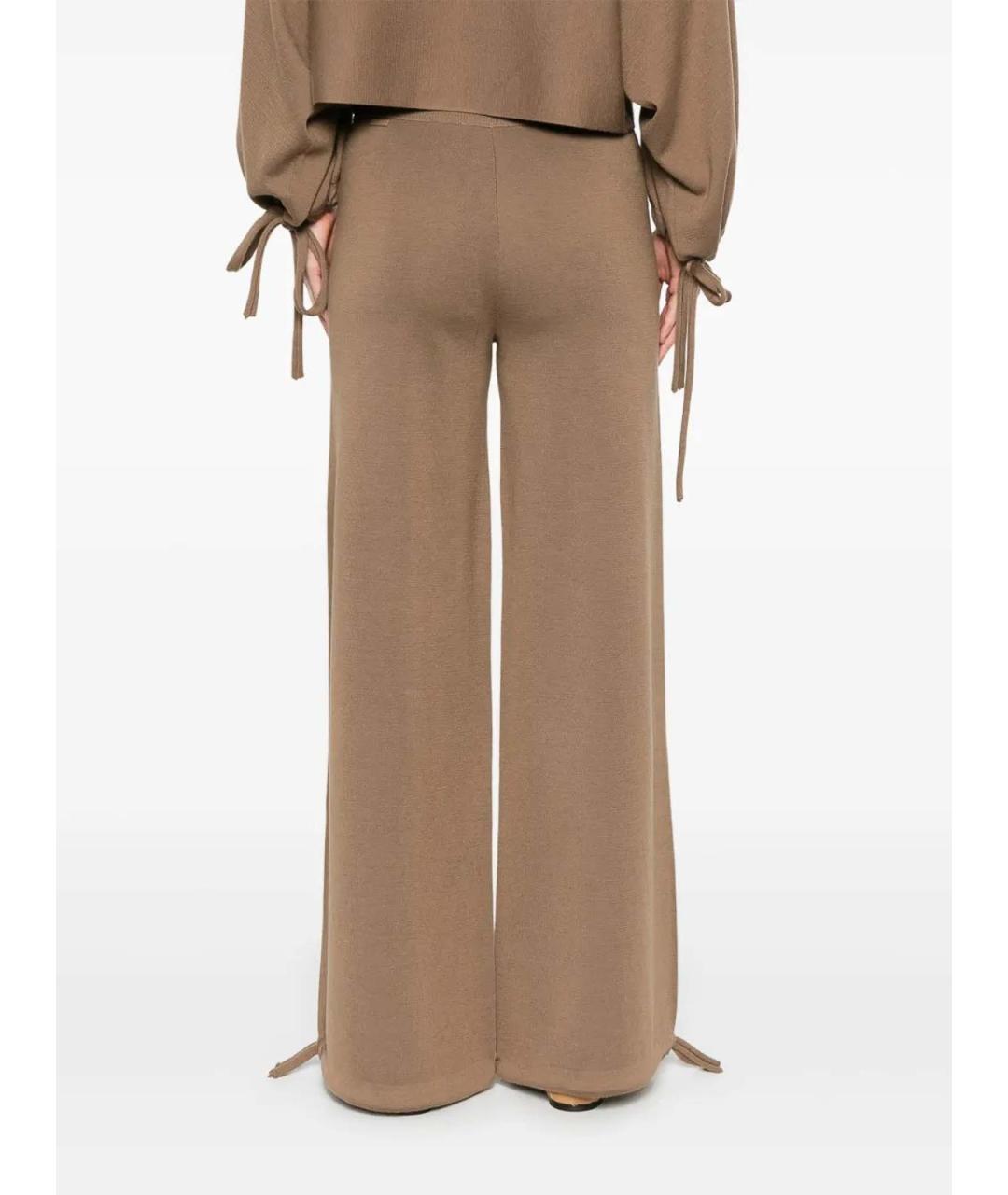 MAX MARA Коричневые брюки широкие, фото 3