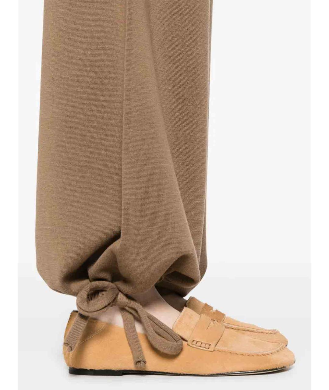 MAX MARA Коричневые брюки широкие, фото 4