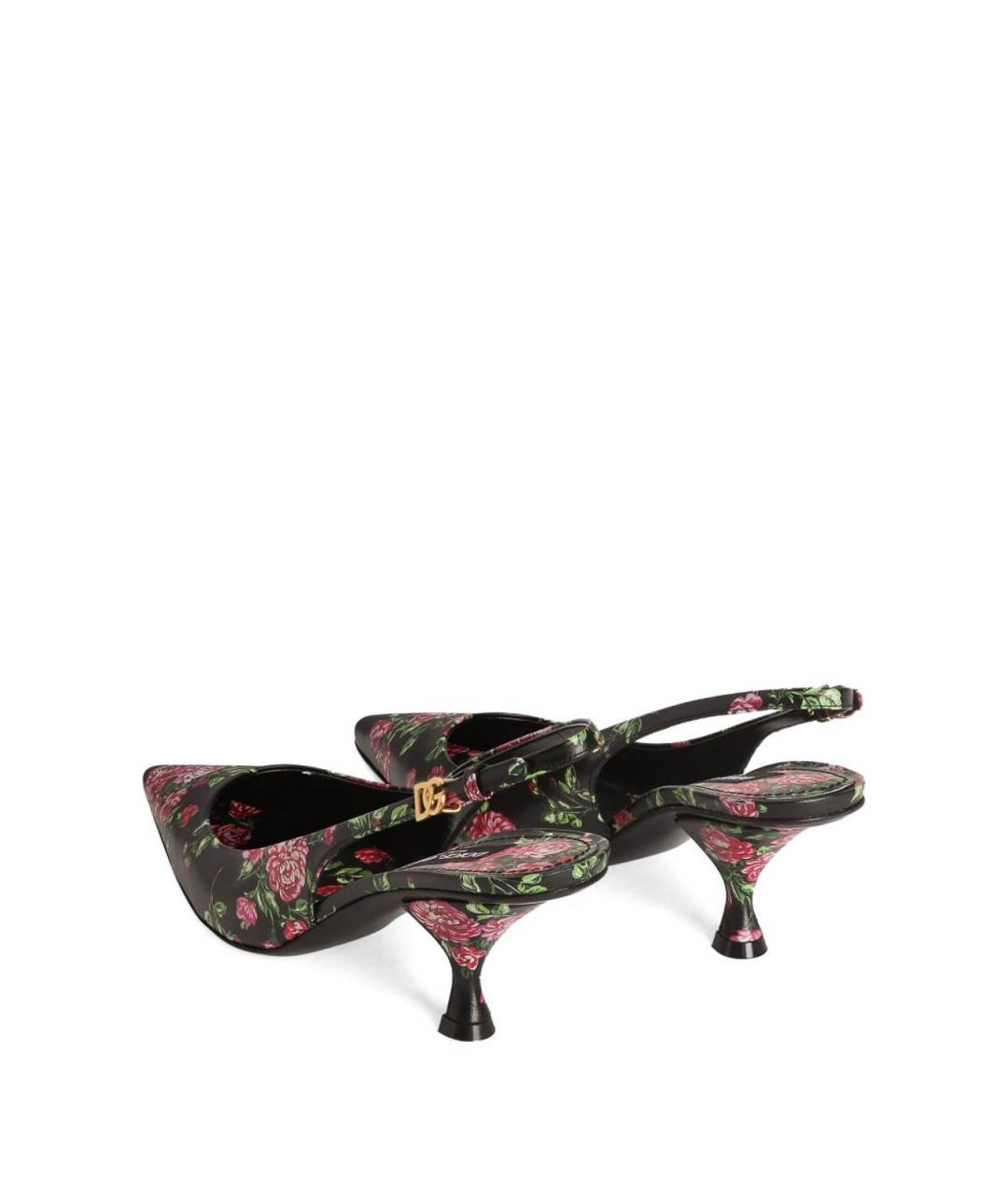 DOLCE&GABBANA Черные кожаные туфли, фото 3