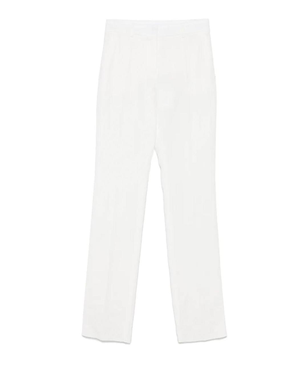 SPORTMAX Белые прямые брюки, фото 1