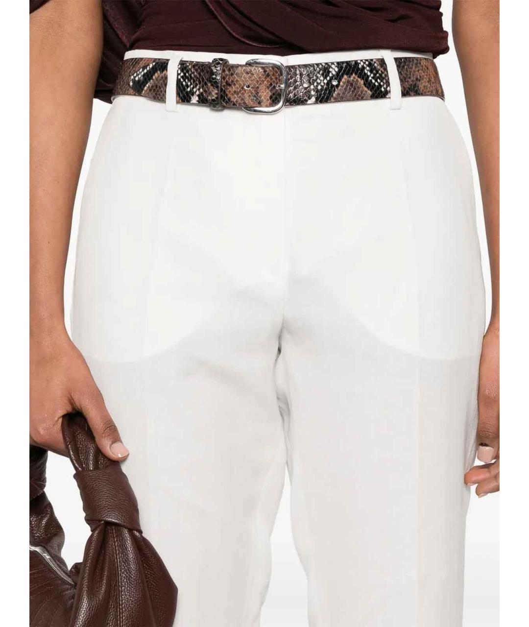 SPORTMAX Белые прямые брюки, фото 2