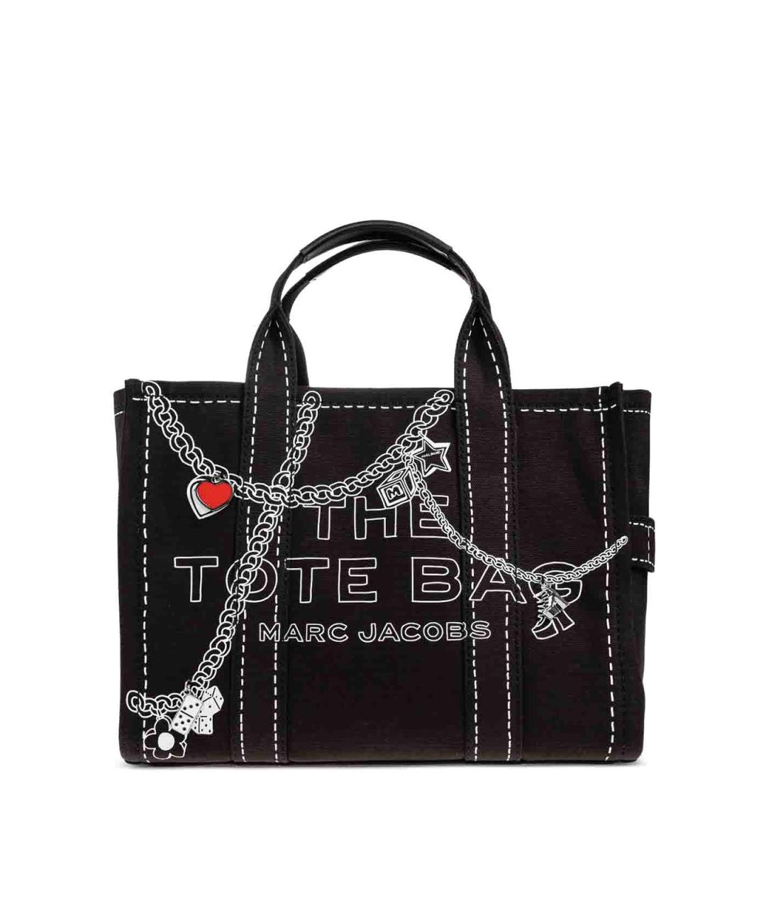MARC JACOBS Черная хлопковая сумка тоут, фото 1