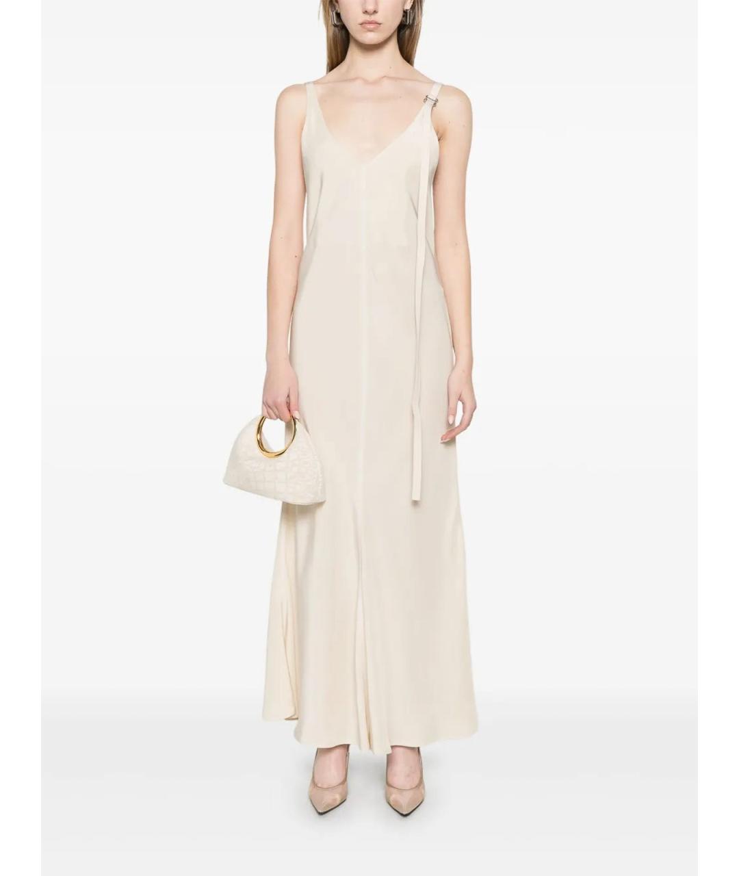 SPORTMAX Бежевое повседневное платье, фото 4