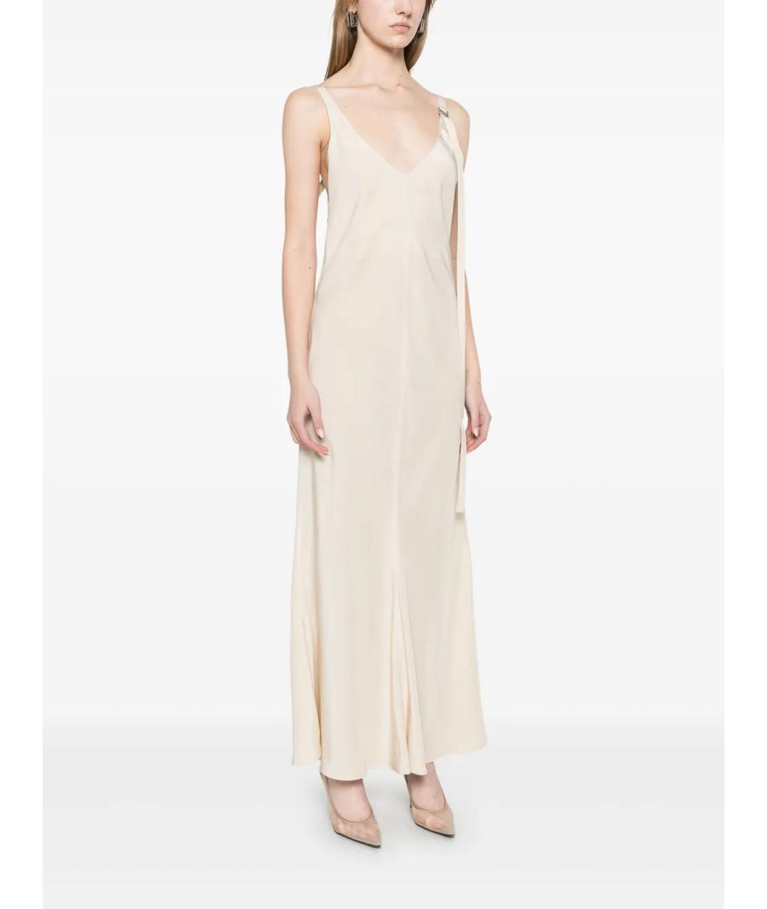 SPORTMAX Бежевое повседневное платье, фото 2