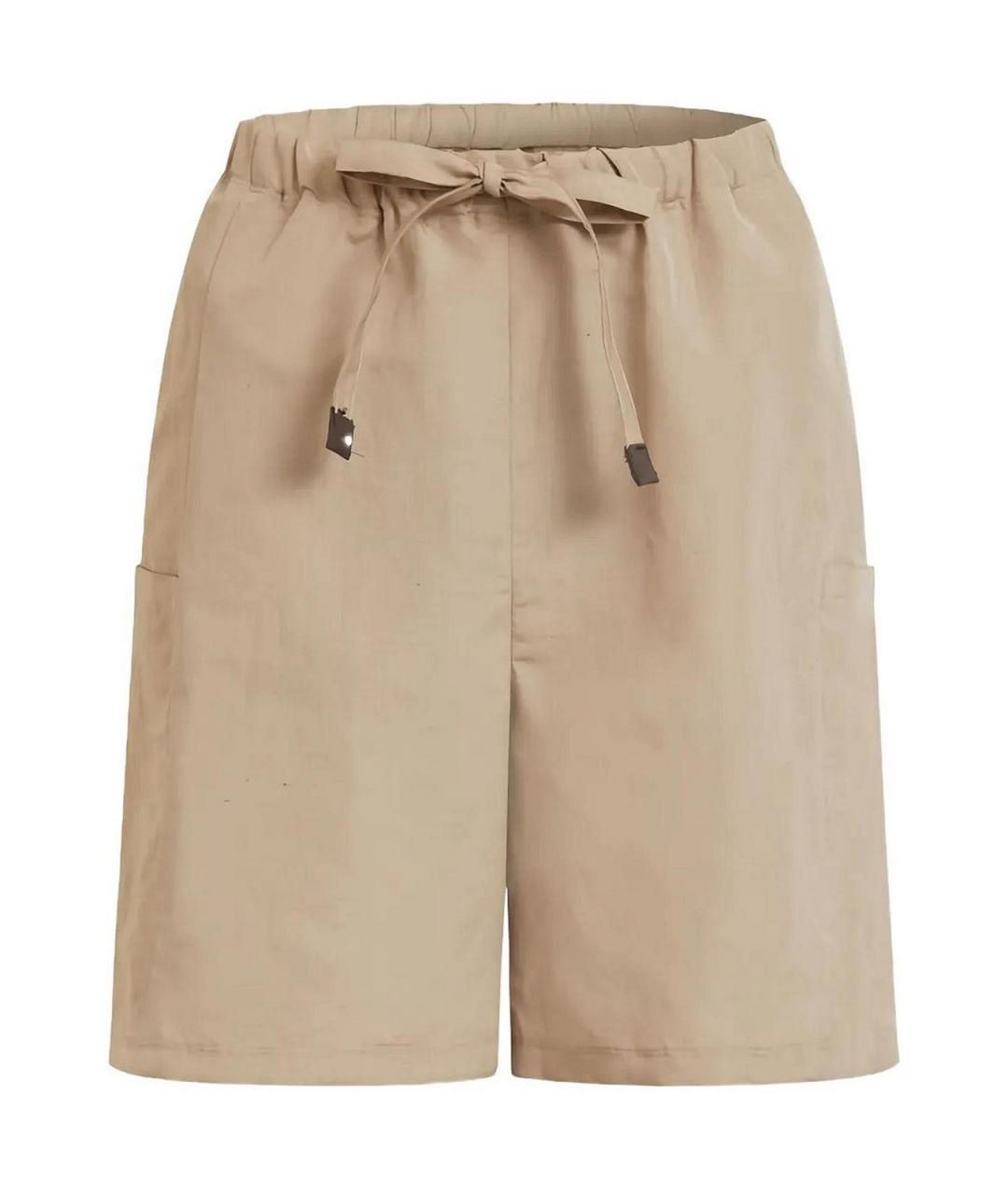 MAX MARA Бежевые шорты, фото 2