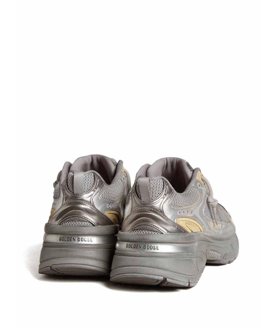 GOLDEN GOOSE DELUXE BRAND Серебряные низкие кроссовки / кеды, фото 2