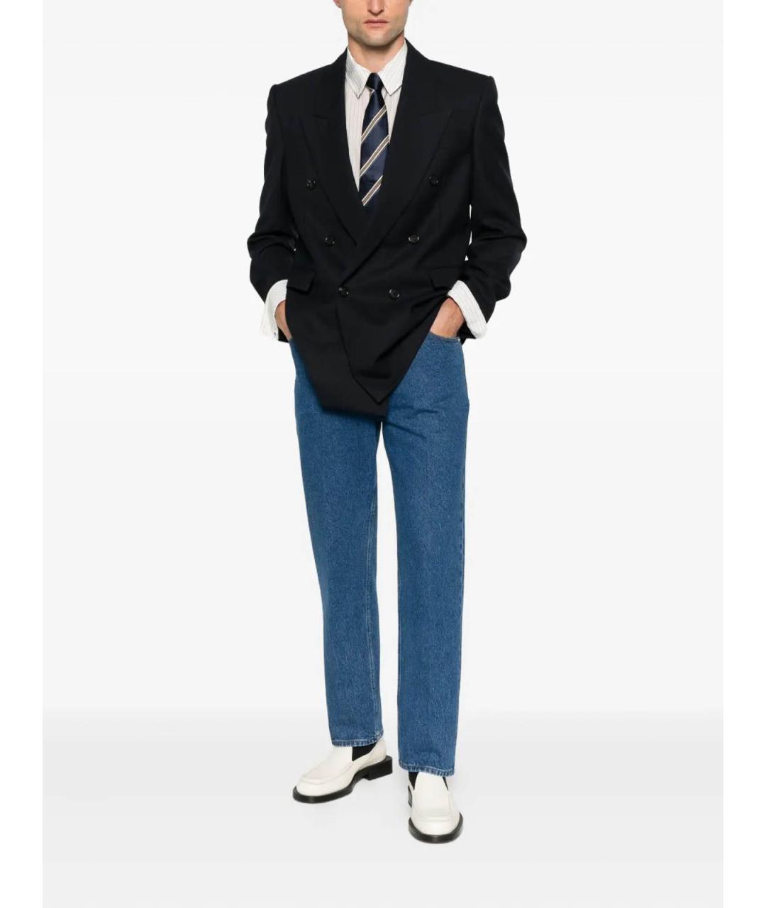 SAINT LAURENT Темно-синий пиджак, фото 2