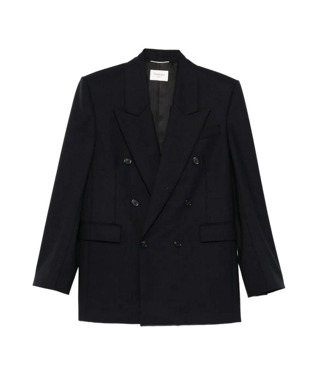 SAINT LAURENT Темно-синий пиджак, фото 1
