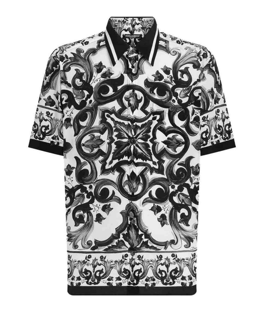DOLCE&GABBANA Черная шелковая кэжуал рубашка, фото 1