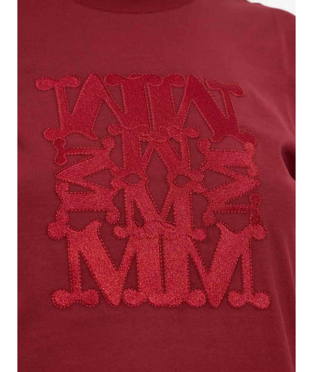 MAX MARA Красная футболка, фото 4