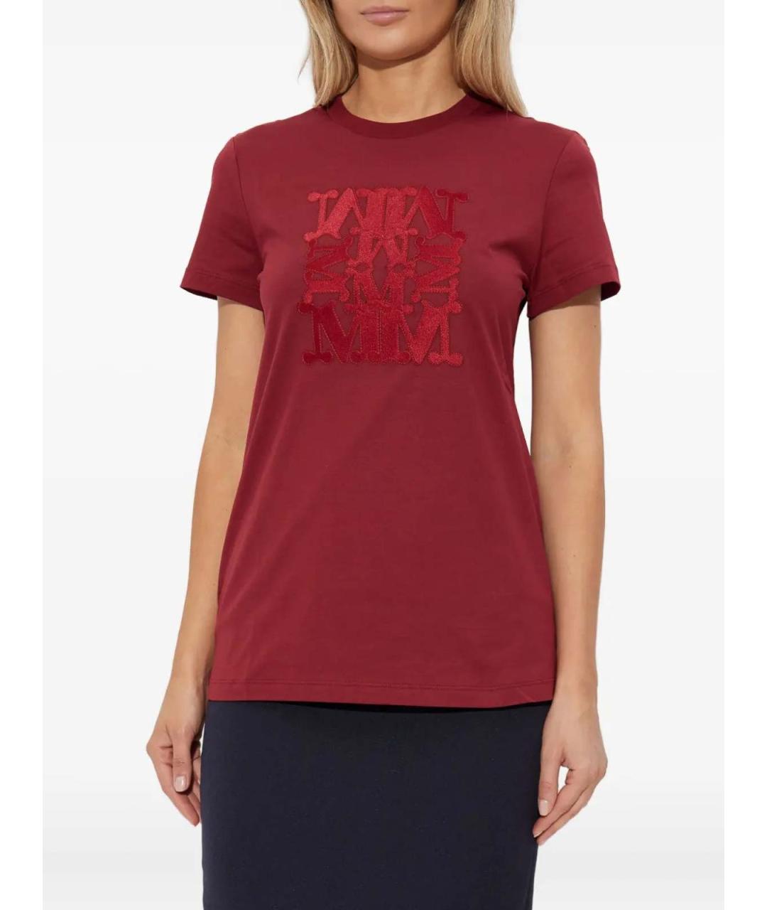 MAX MARA Красная футболка, фото 3