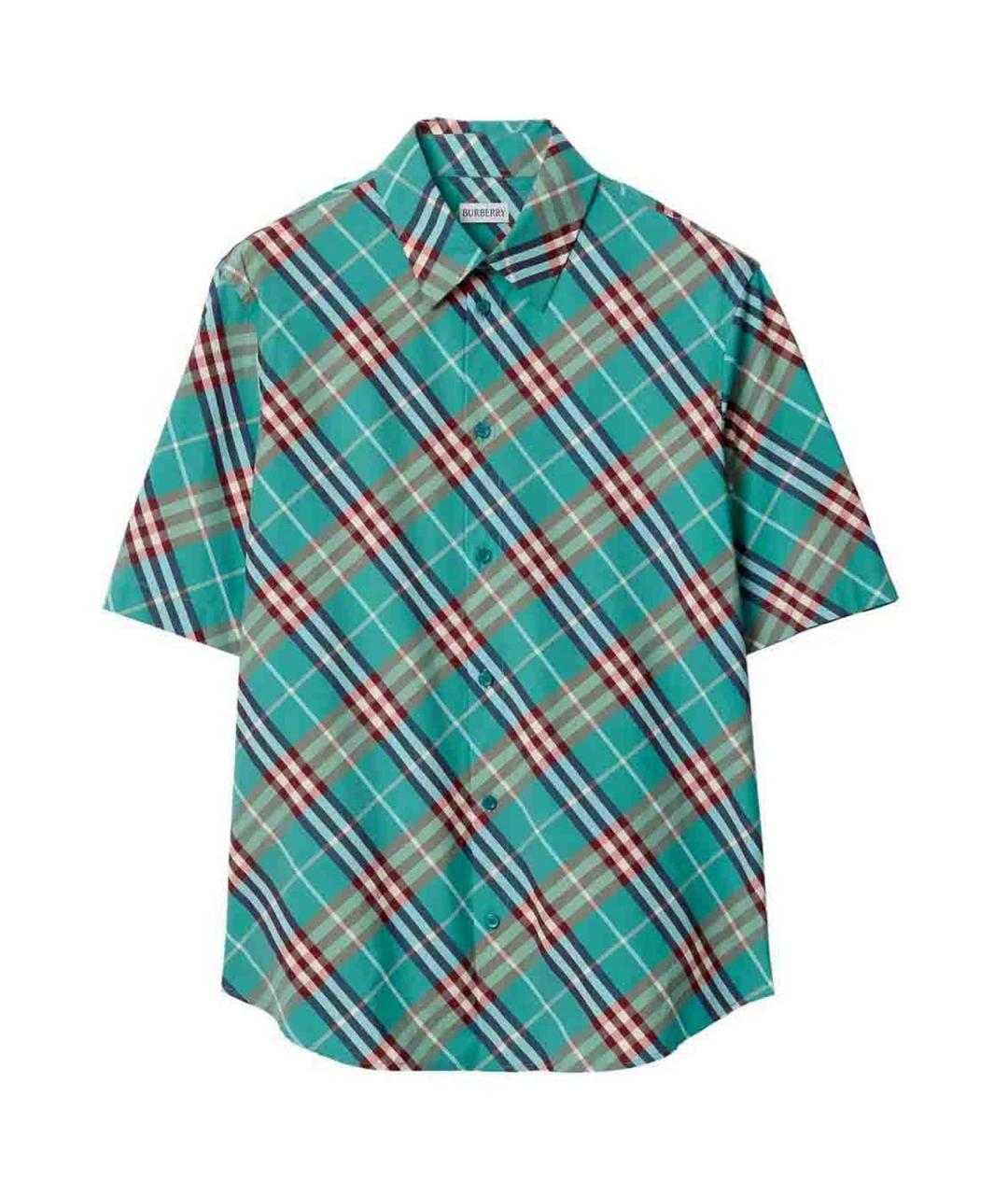 BURBERRY Синяя кэжуал рубашка, фото 1