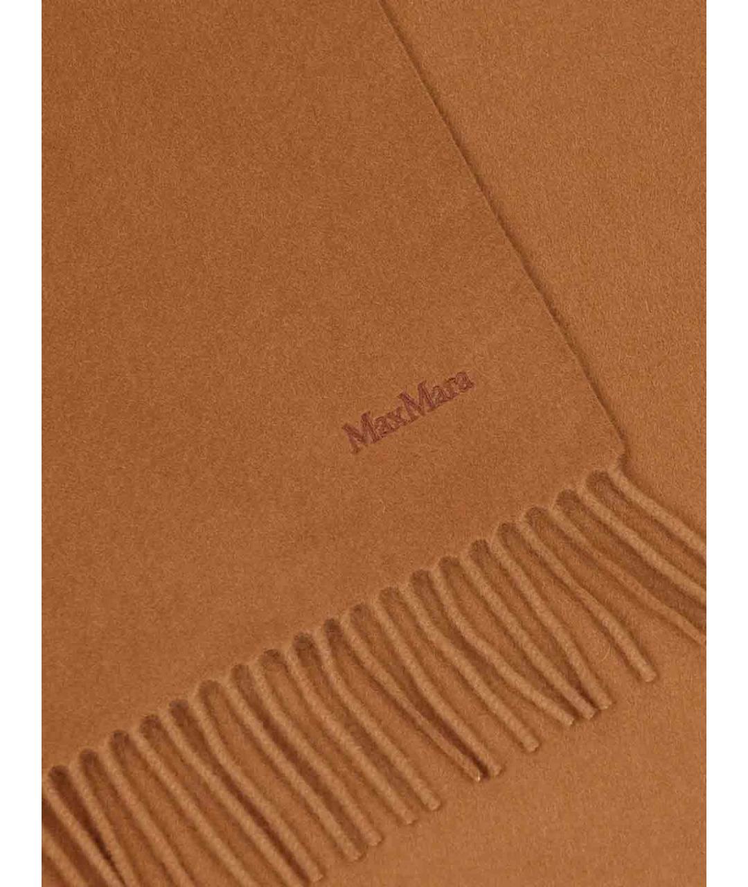 MAX MARA Коричневый платок, фото 2