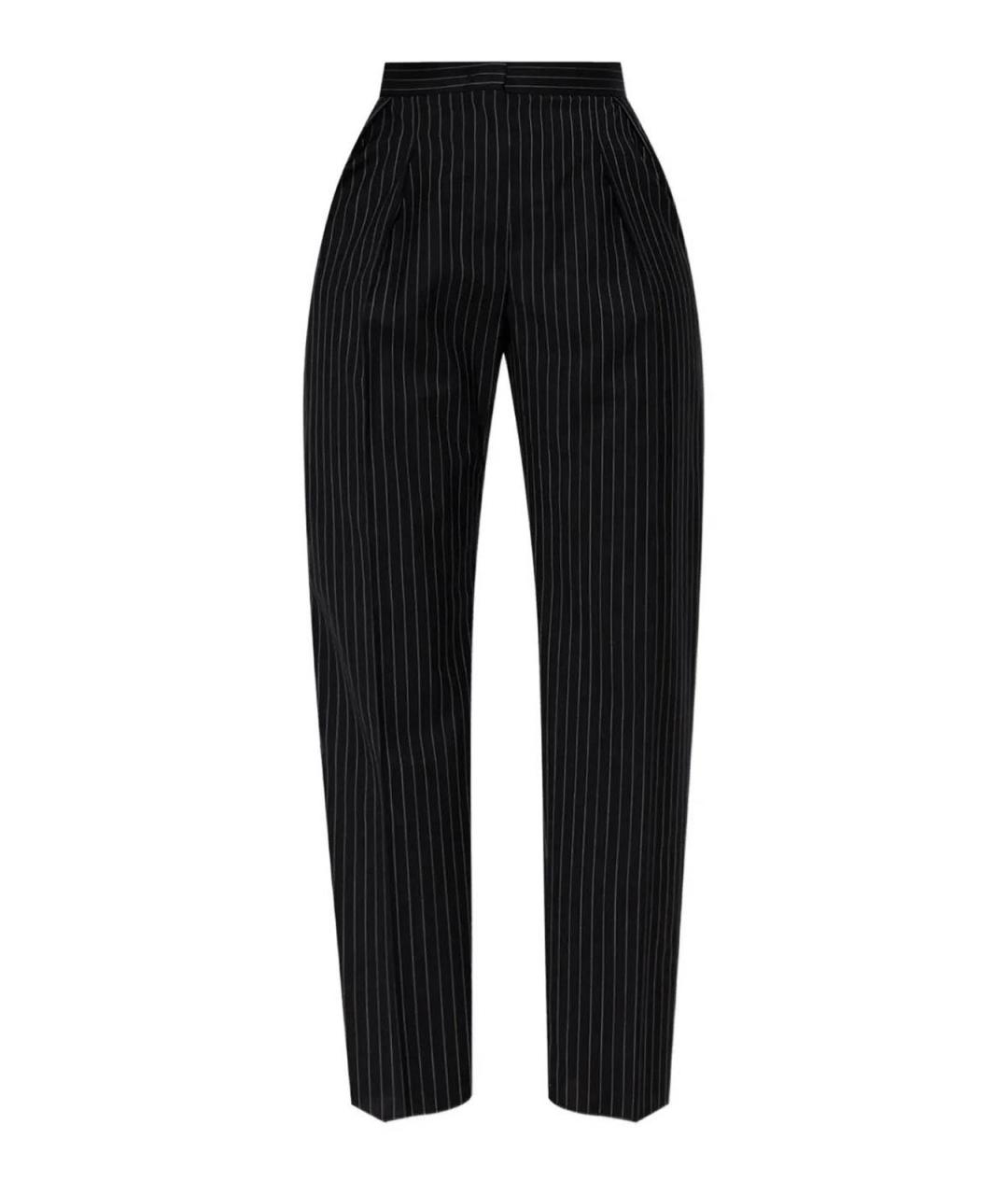 MAX MARA Черные прямые брюки, фото 1