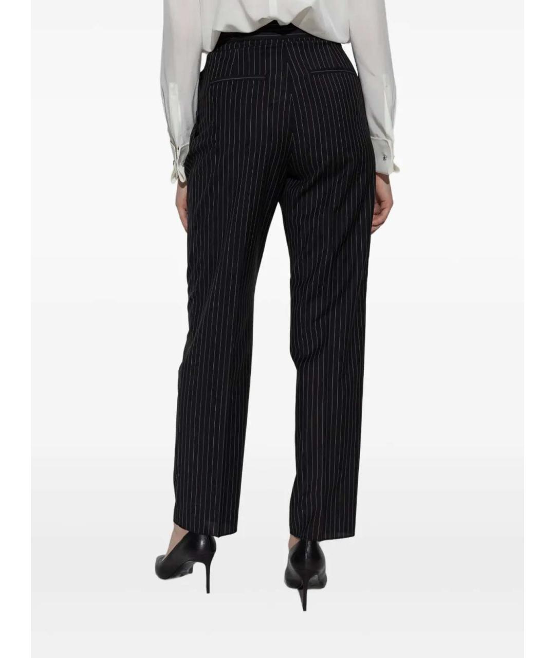 MAX MARA Черные прямые брюки, фото 4