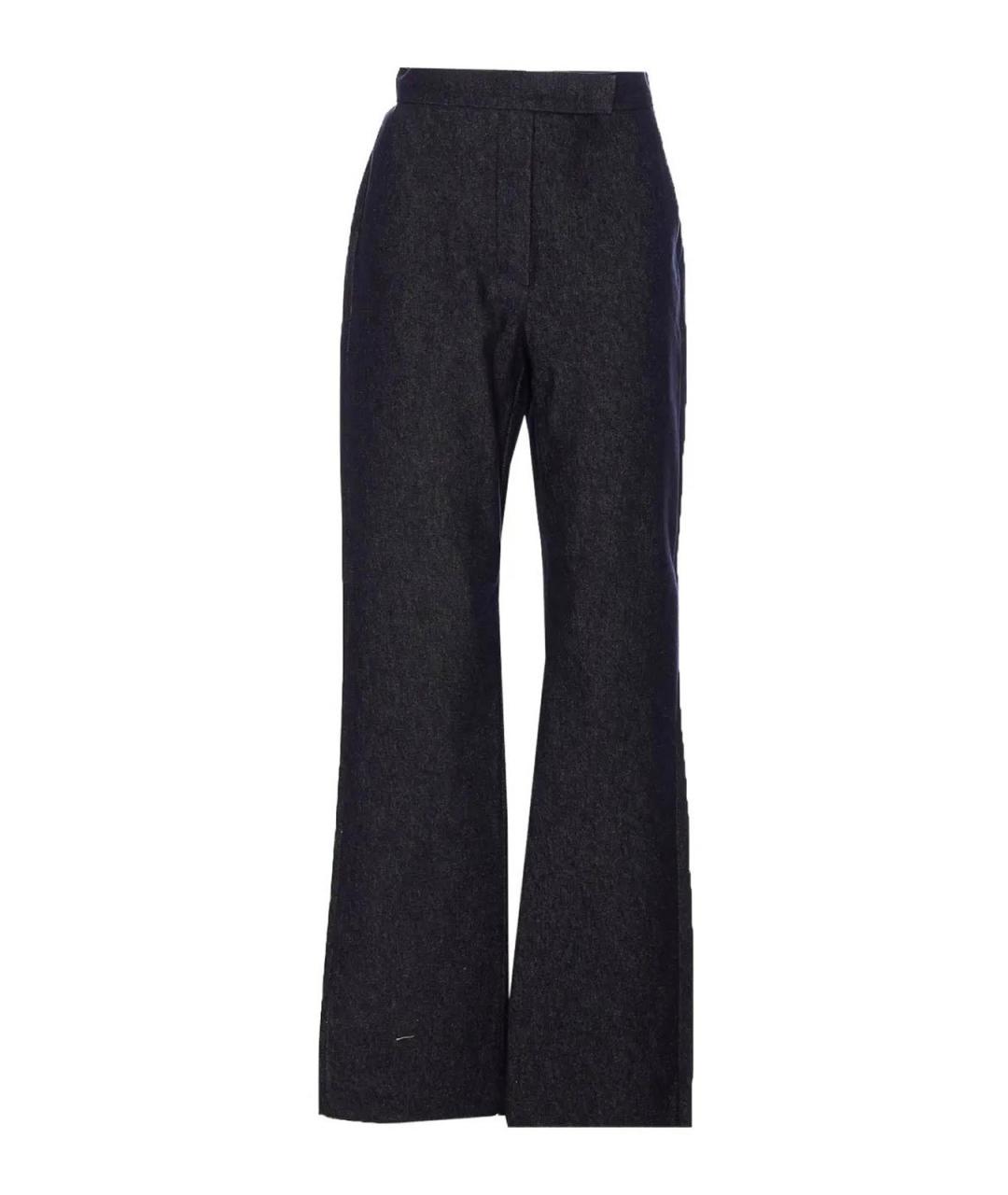 MAX MARA Синие прямые брюки, фото 1