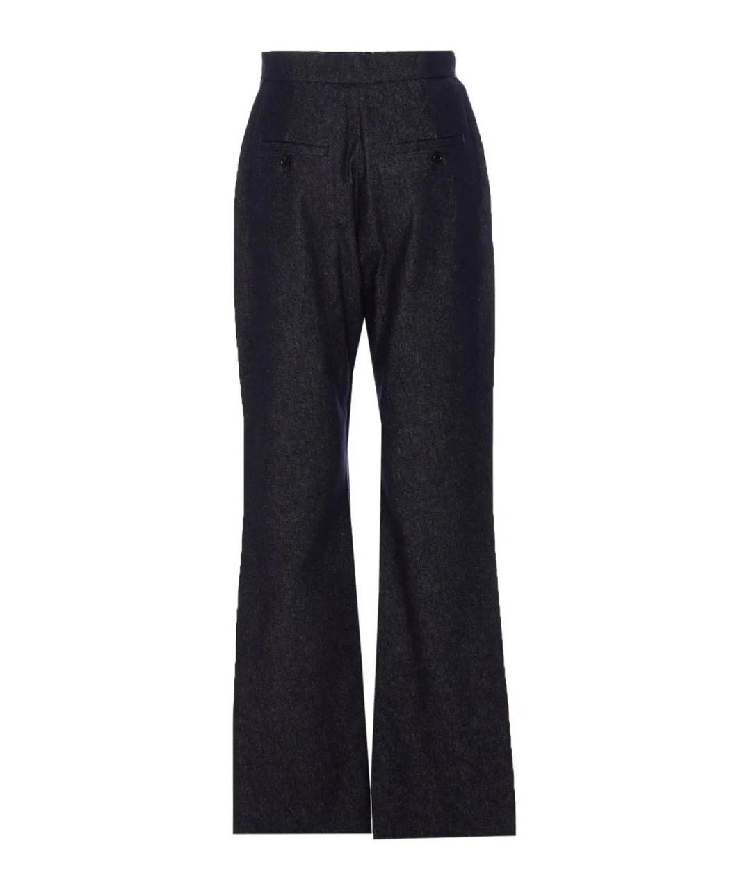 MAX MARA Синие прямые брюки, фото 2