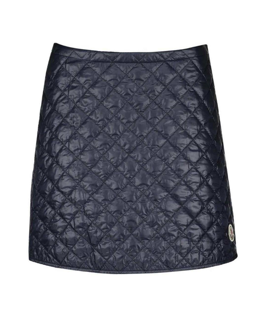 MONCLER Синяя юбка мини, фото 1