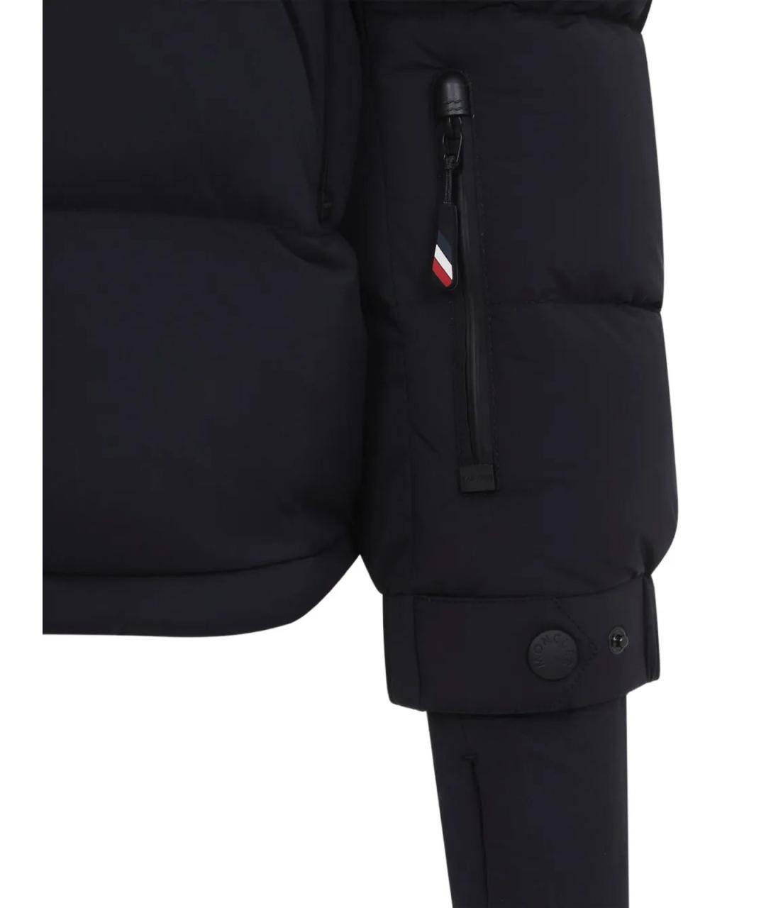 MONCLER Черный пуховик, фото 3