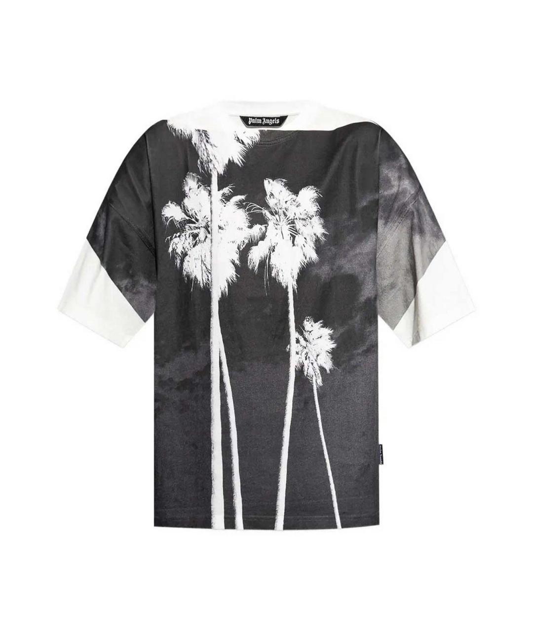 PALM ANGELS Черная хлопковая футболка, фото 1