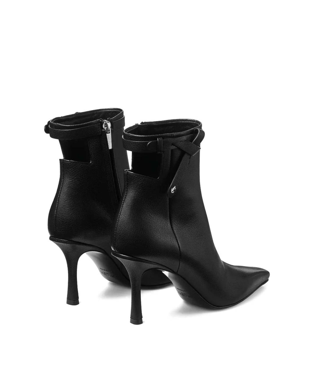 JIMMY CHOO Черные кожаные ботильоны, фото 3