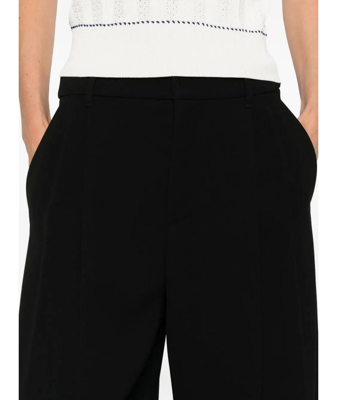 'S MAX MARA Черные брюки широкие, фото 4