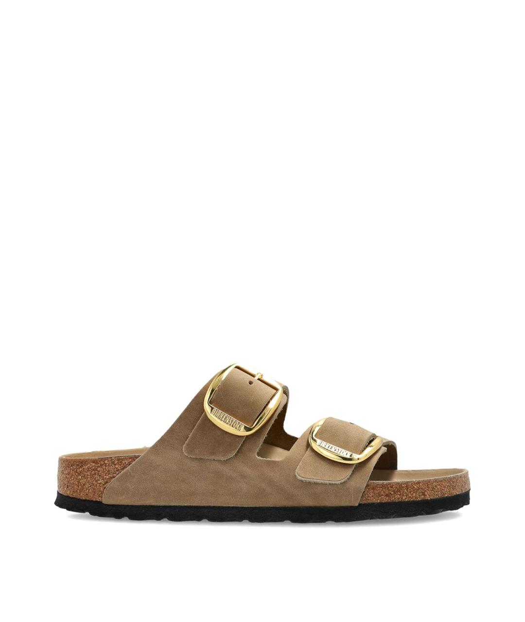 BIRKENSTOCK Коричневые кожаные лоферы, фото 1