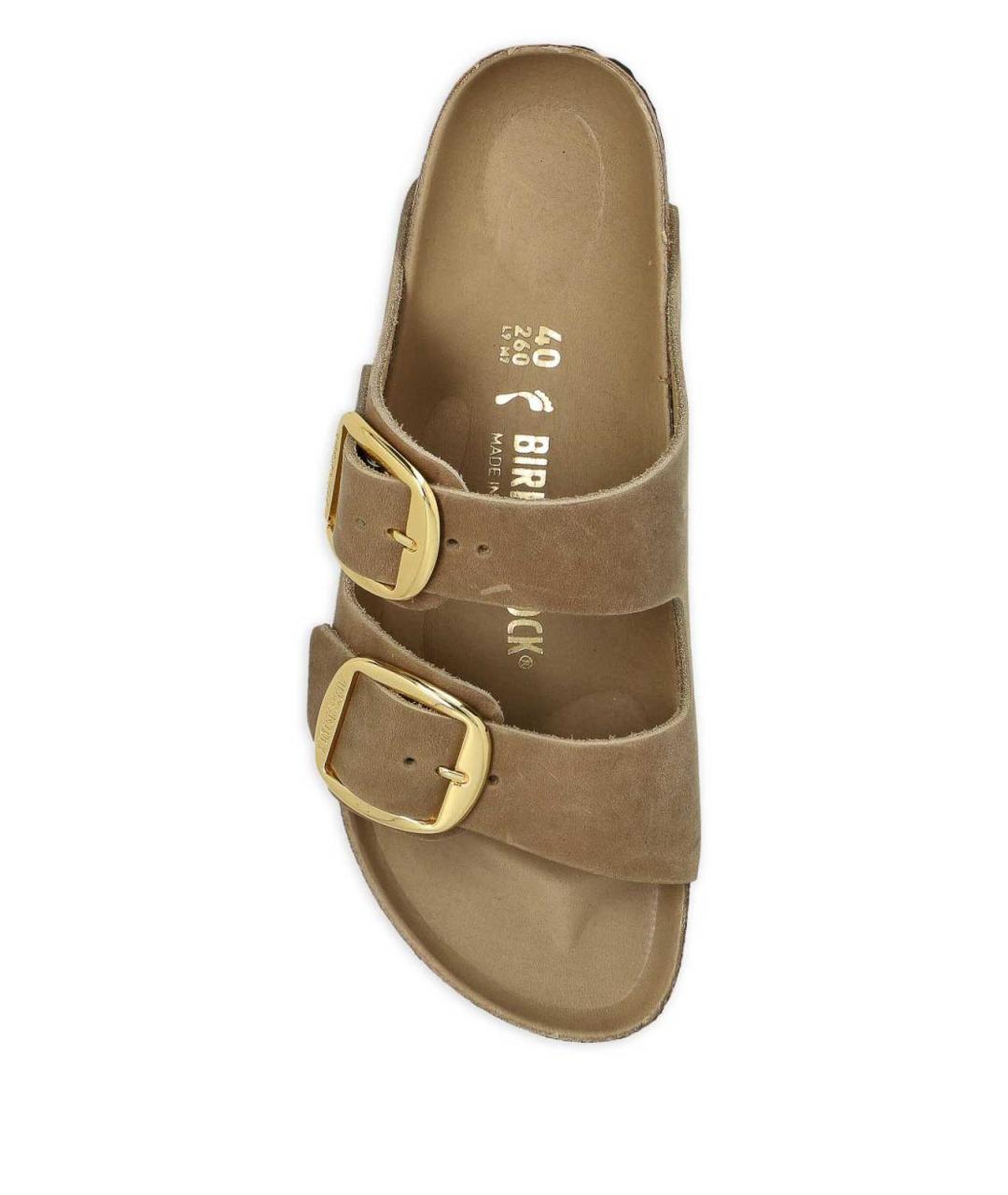 BIRKENSTOCK Коричневые кожаные лоферы, фото 6