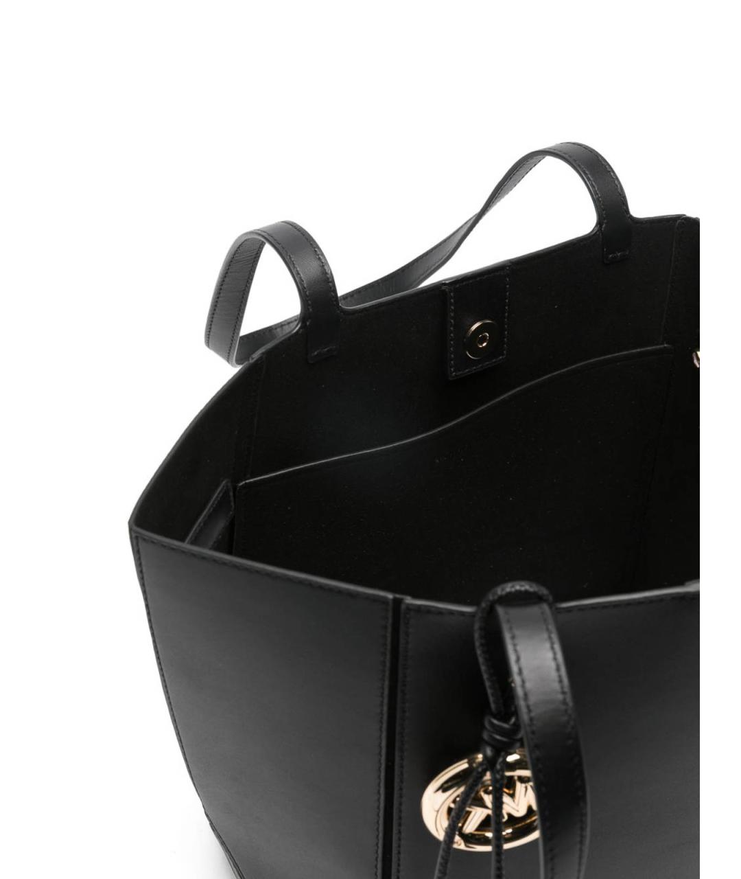 MICHAEL KORS Черная кожаная сумка тоут, фото 4