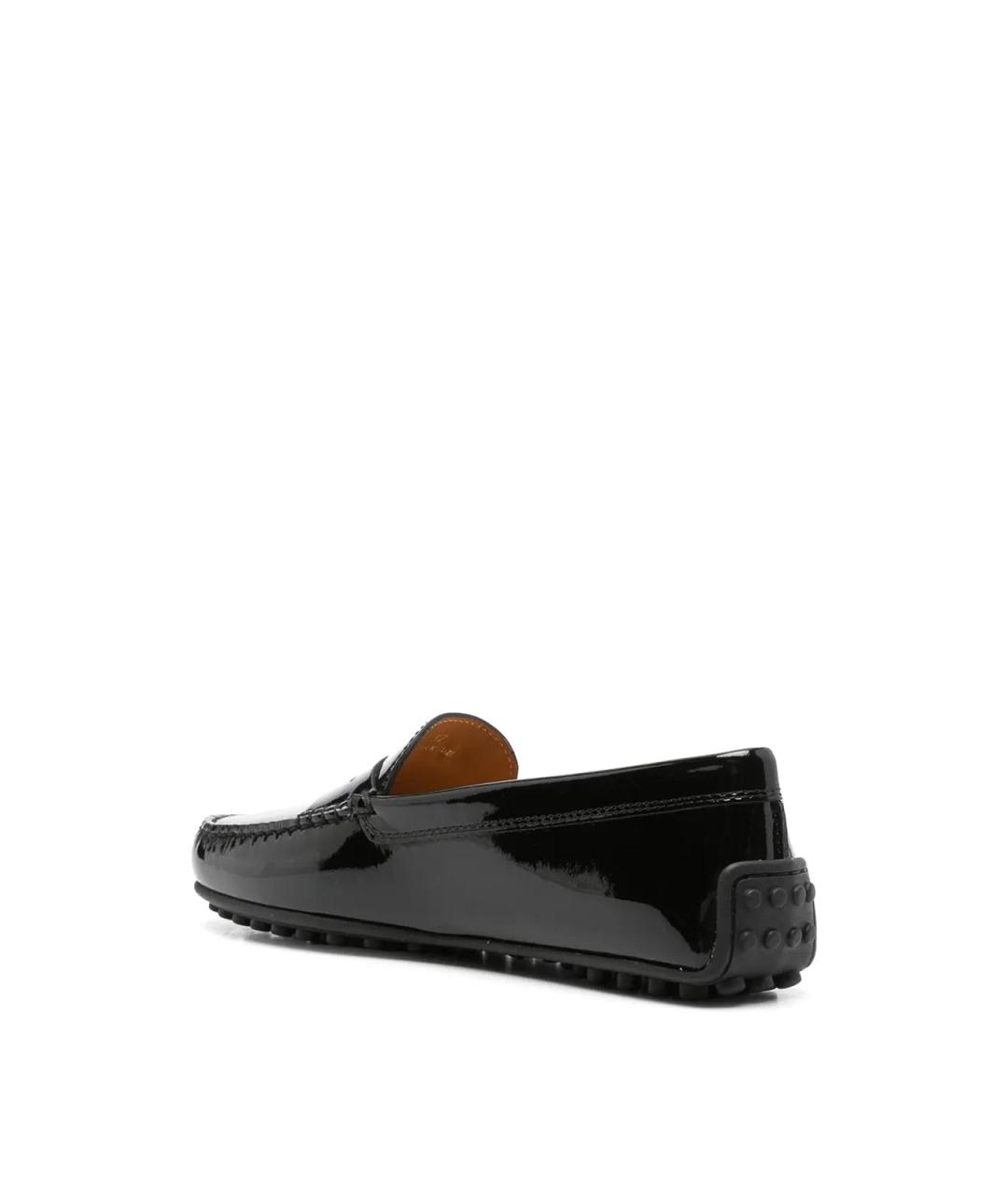 TOD'S Черные кожаные лоферы, фото 3