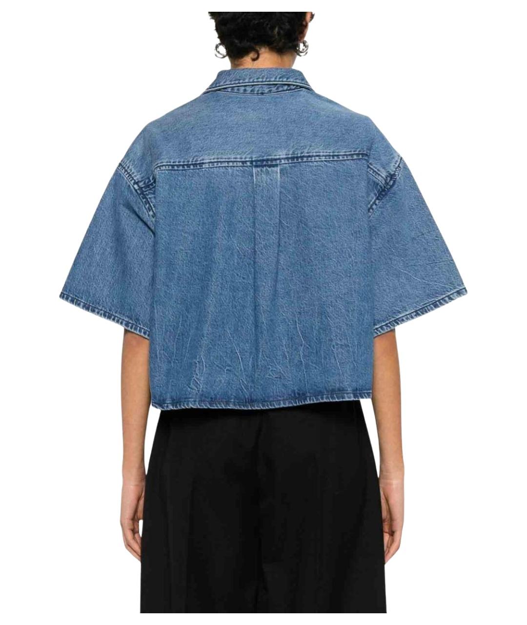 ALEXANDER WANG Синяя хлопковая рубашка, фото 4