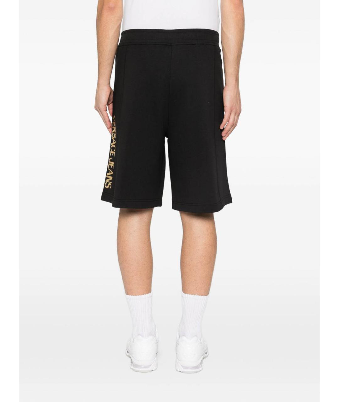 VERSACE JEANS COUTURE Черные хлопковые шорты, фото 5