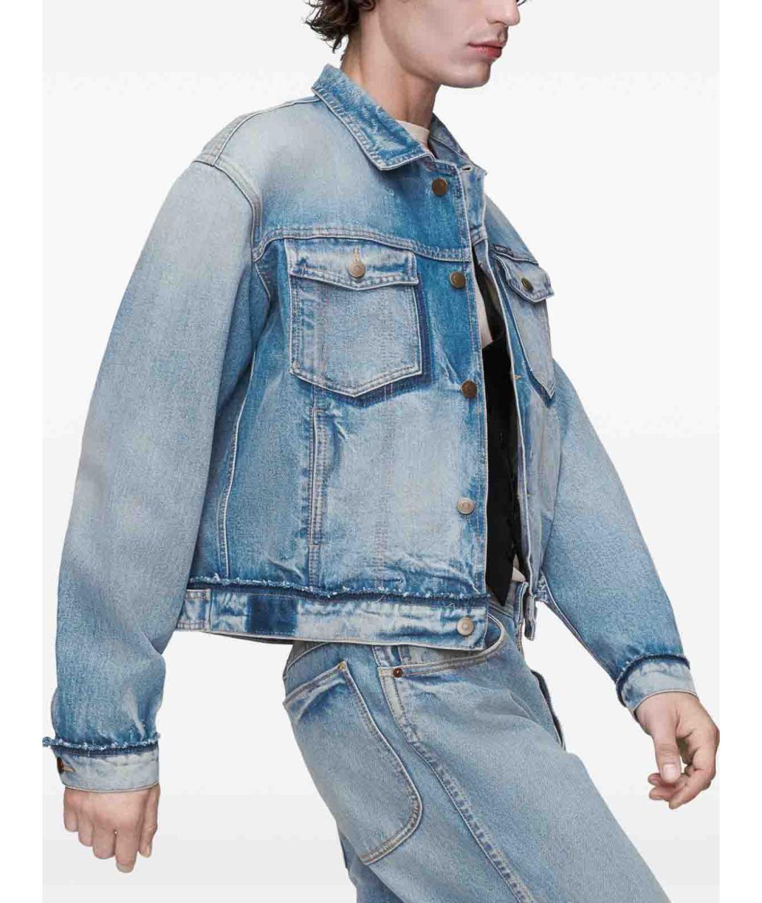 MAISON MARGIELA Синяя хлопковая куртка, фото 3