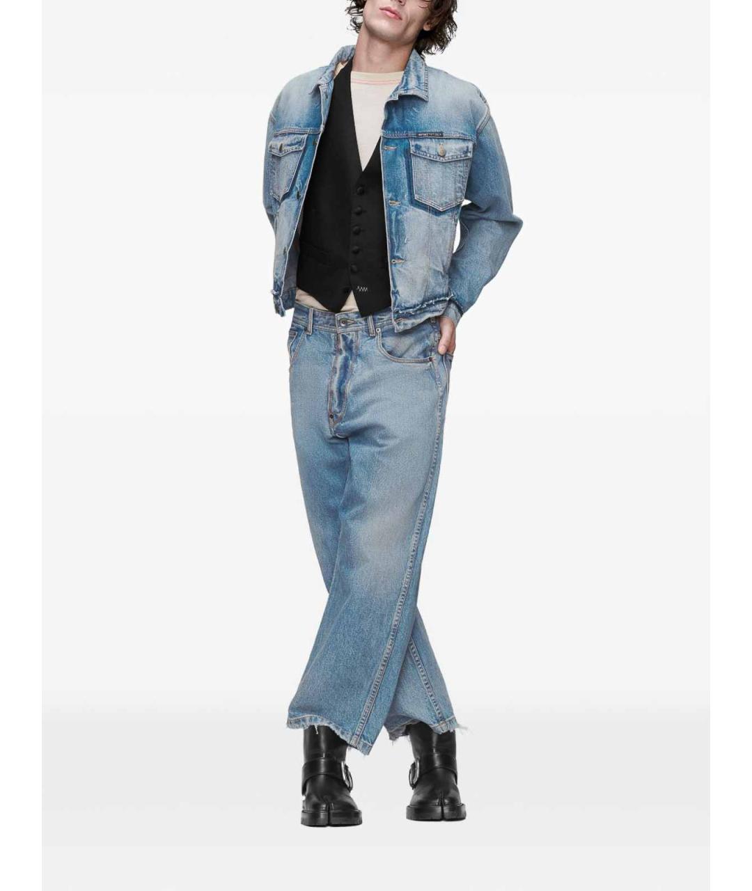 MAISON MARGIELA Синяя хлопковая куртка, фото 2