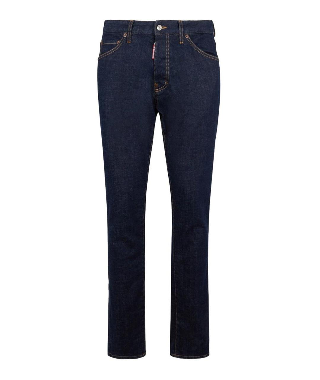 DSQUARED2 Синие хлопковые прямые джинсы, фото 1