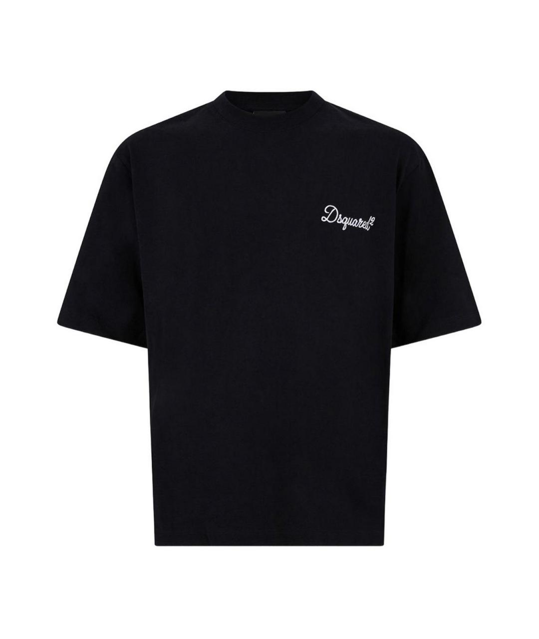 DSQUARED2 Черная хлопковая футболка, фото 1