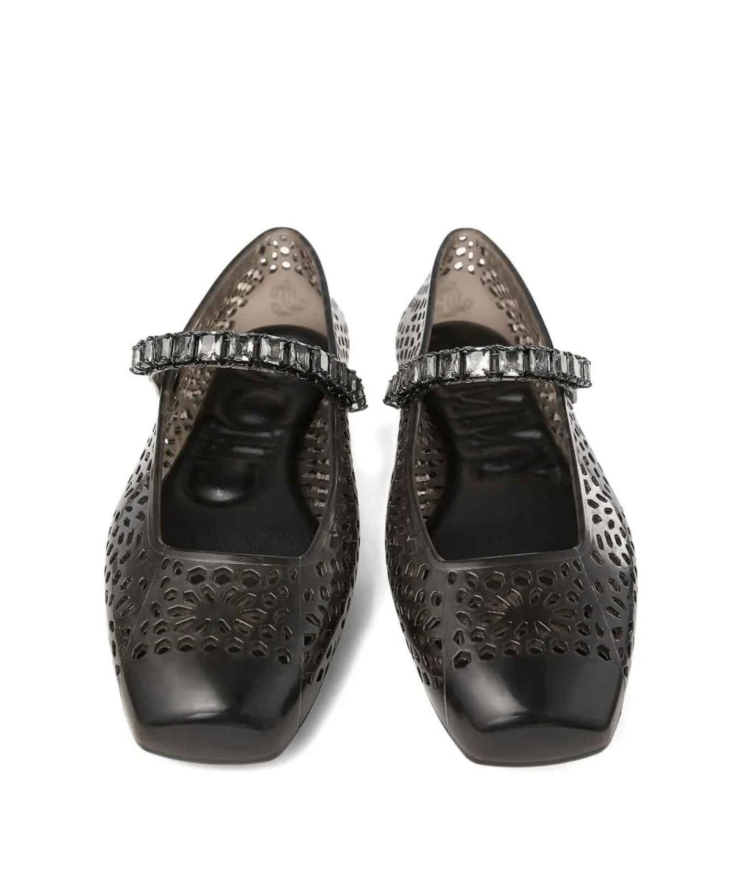 JIMMY CHOO Черные кожаные балетки, фото 3