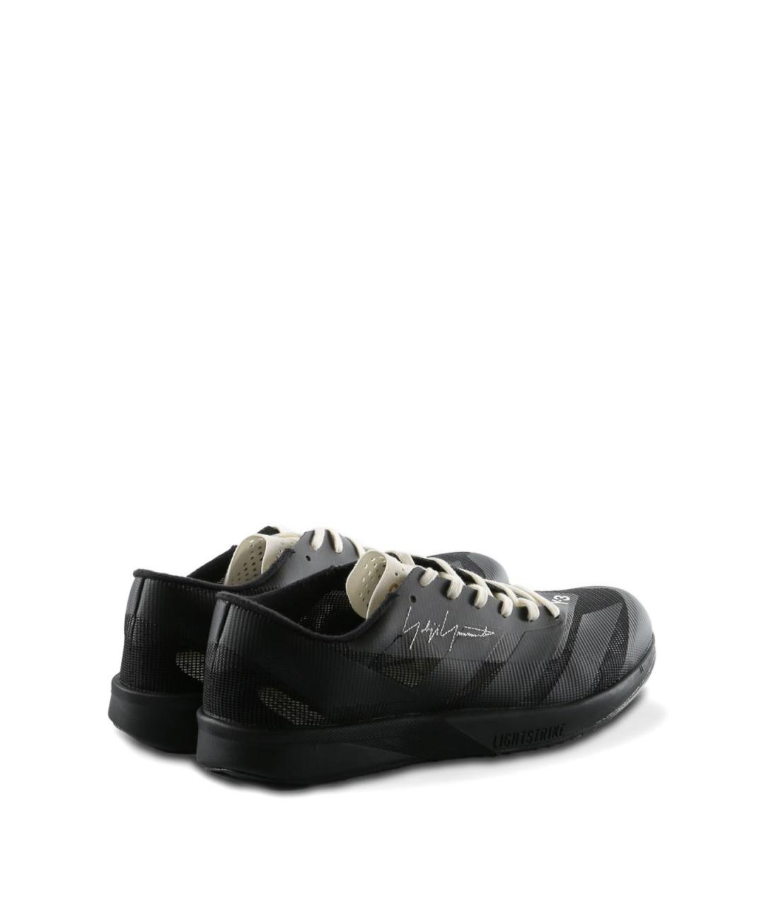 Y-3 Черные низкие кроссовки / кеды, фото 2