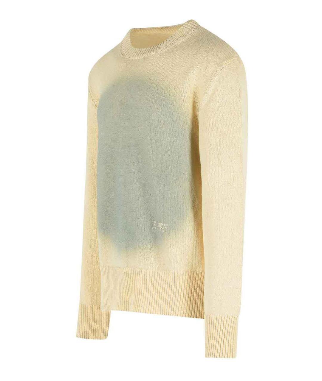 MM6 MAISON MARGIELA Желтый полиэстеровый джемпер / свитер, фото 2