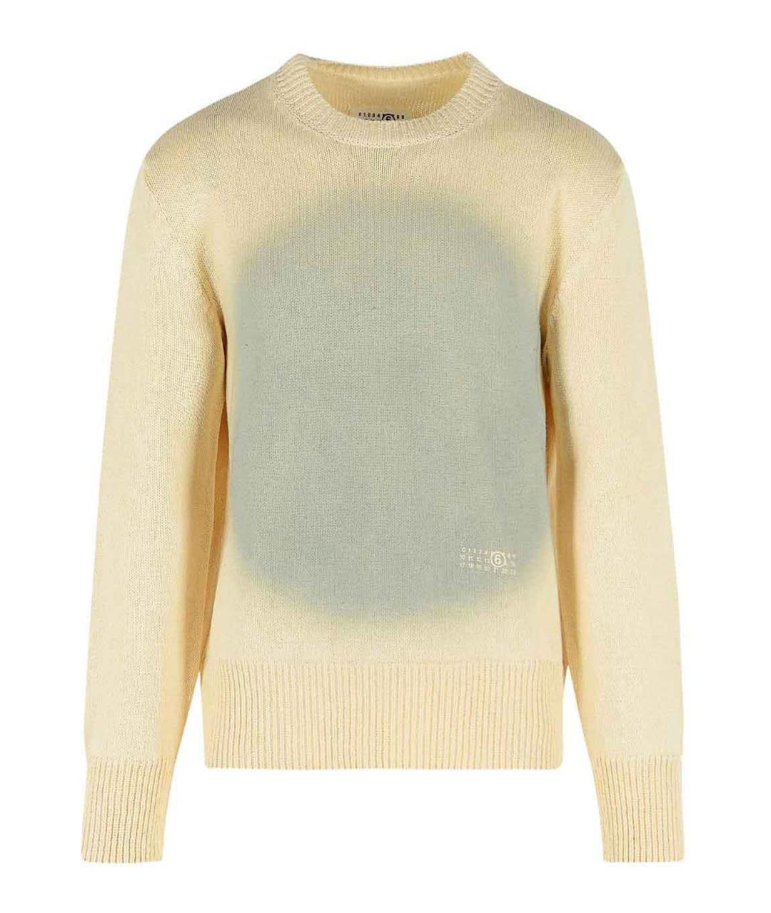 MM6 MAISON MARGIELA Желтый полиэстеровый джемпер / свитер, фото 1