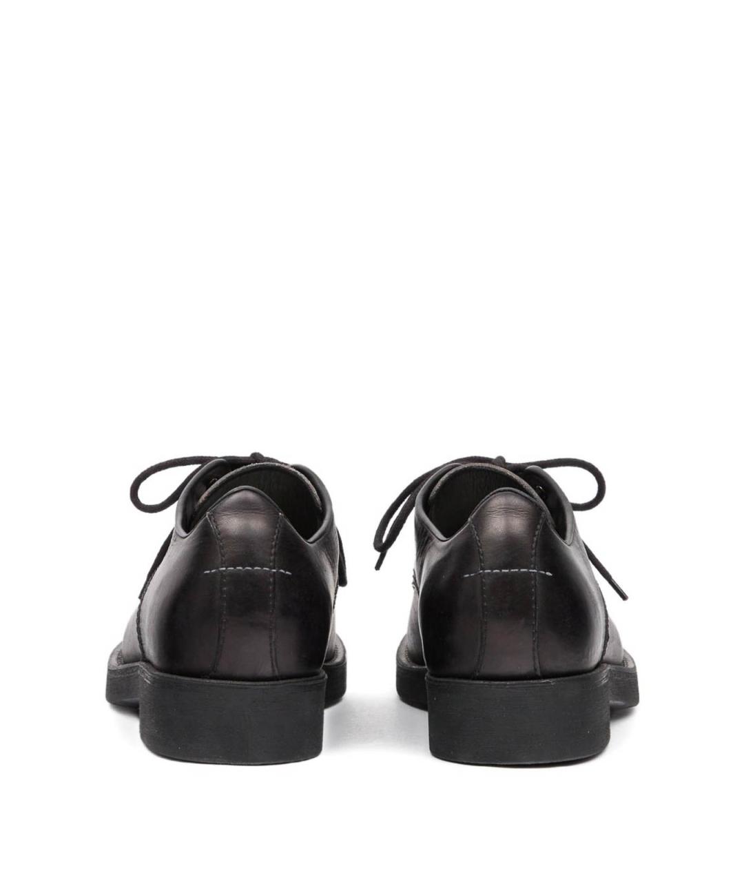 MM6 MAISON MARGIELA Черные кожаные туфли, фото 2