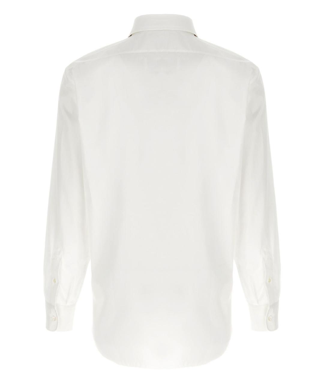 MAISON MARGIELA Белая хлопковая классическая рубашка, фото 4