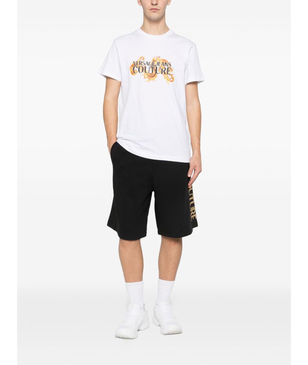 VERSACE JEANS COUTURE Белая хлопковая футболка, фото 2