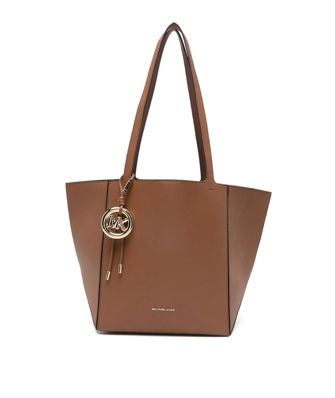 MICHAEL KORS Коричневая кожаная сумка тоут, фото 1