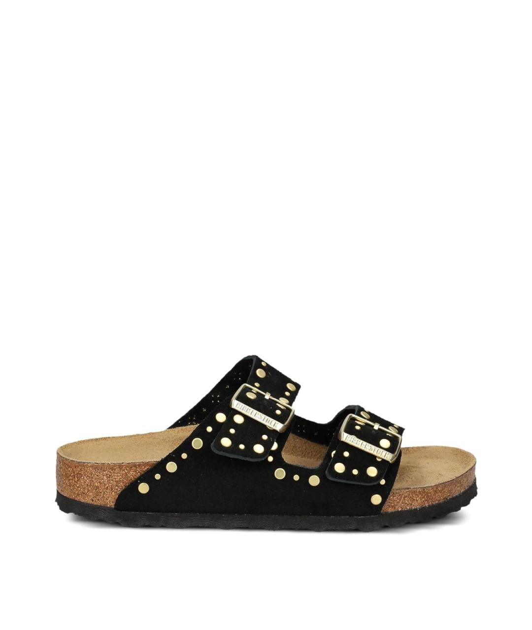 BIRKENSTOCK Черные замшевые сандалии, фото 1