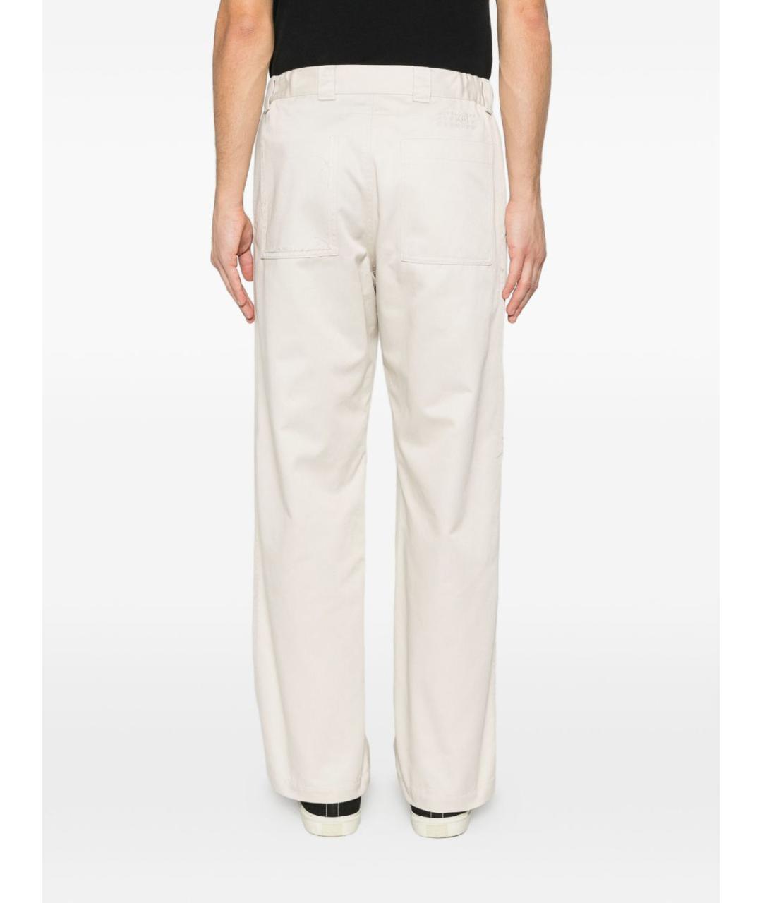MM6 MAISON MARGIELA Бежевые хлопко-полиэстеровые джинсы, фото 2