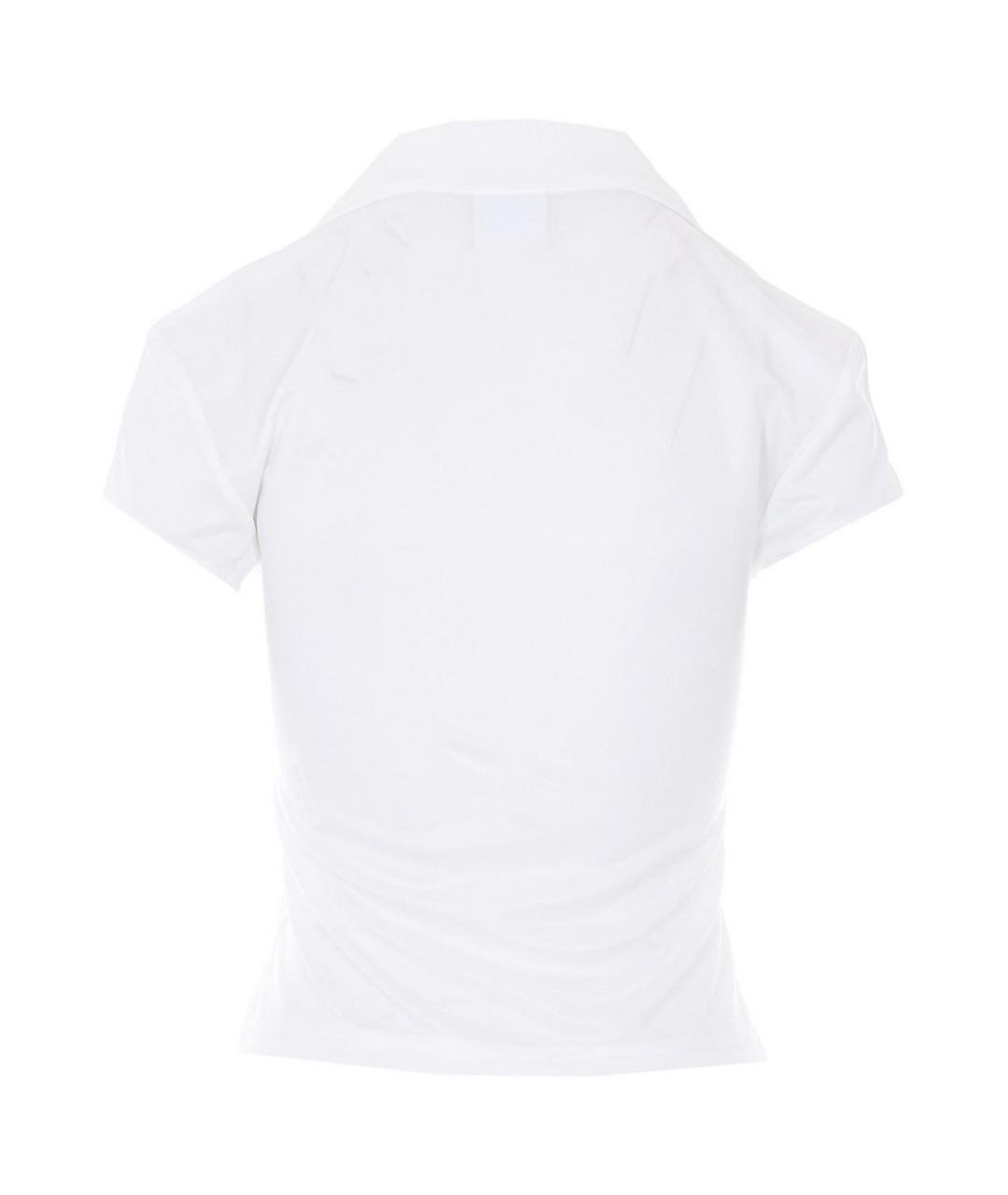 COURREGES Белая полиэстеровая футболка, фото 2