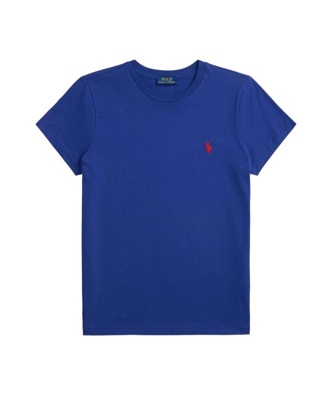 POLO RALPH LAUREN Синяя хлопковая футболка, фото 1