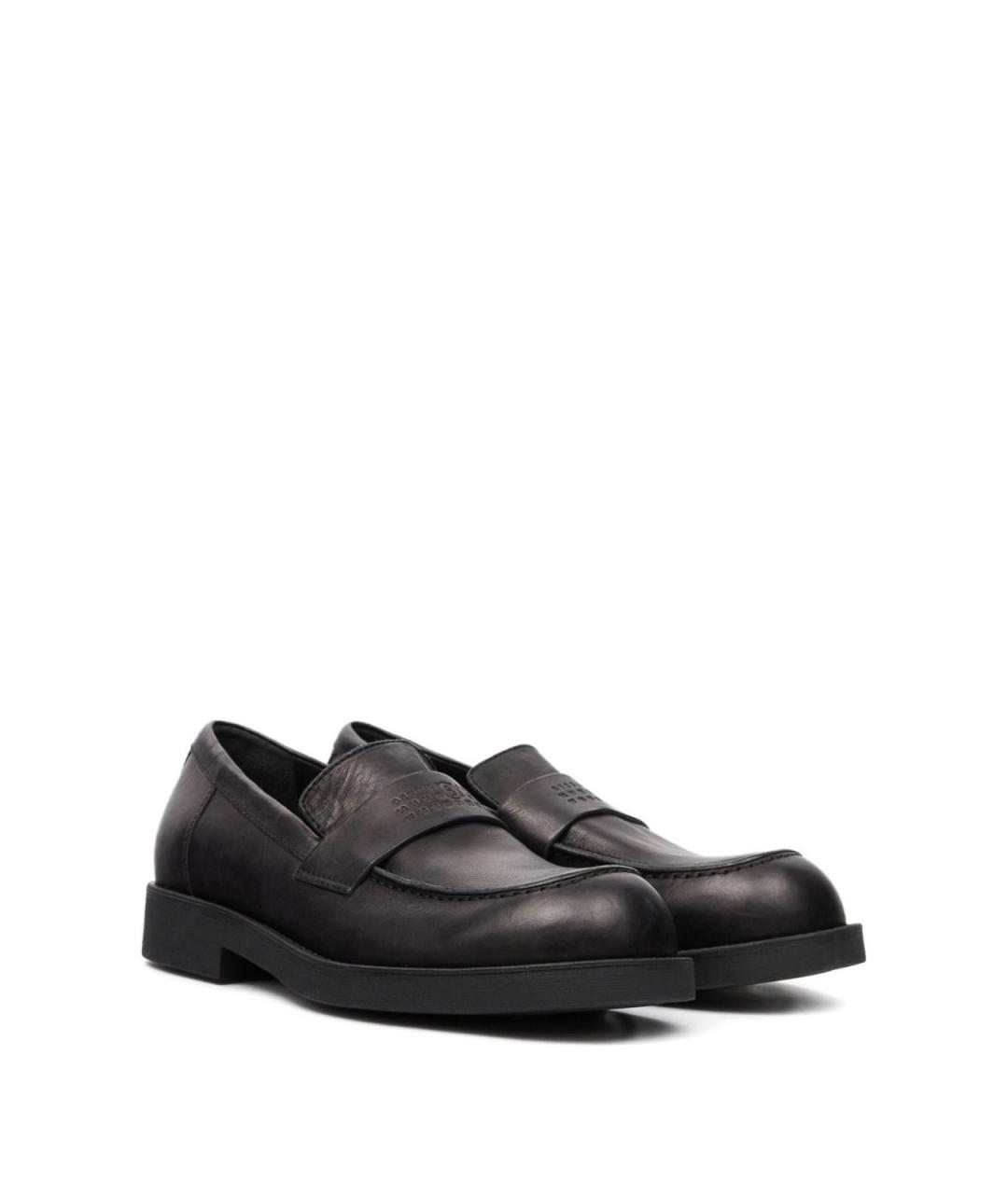 MM6 MAISON MARGIELA Черные кожаные туфли, фото 3
