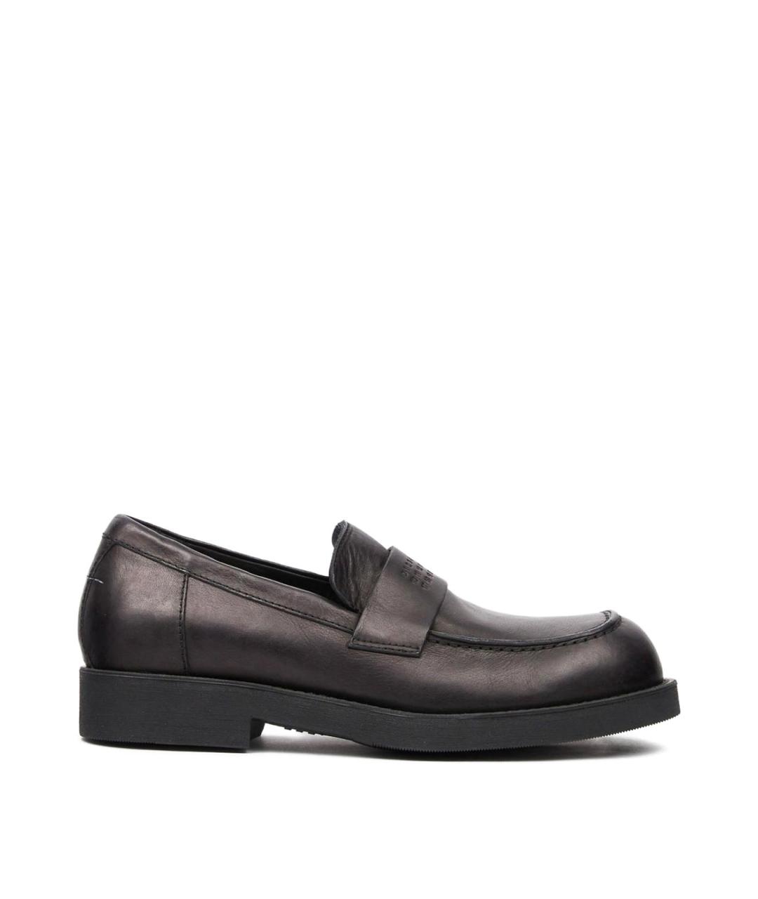 MM6 MAISON MARGIELA Черные кожаные туфли, фото 1
